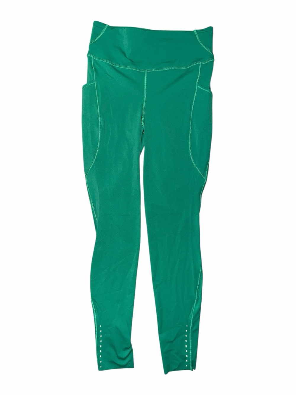 Lululemon Fast and Free High-Rise Tight 28” 5 Pocket Raceway Green Size 8 NWT